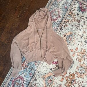 Free People Movement Mauve Cropped Jacket